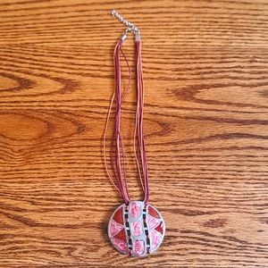 Lia Sophia Red Necklace